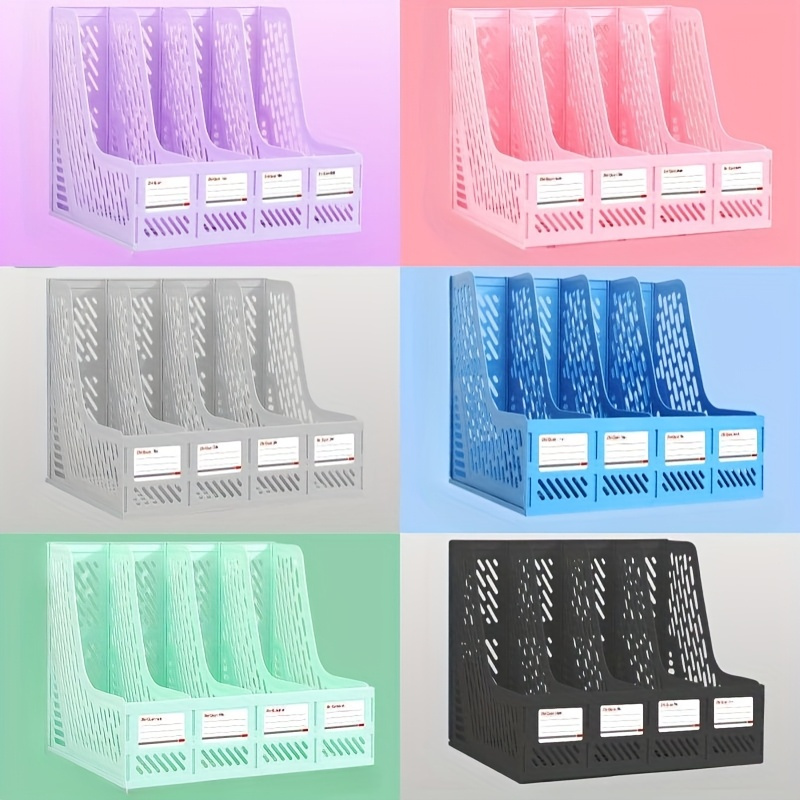 Letter Tray Desk - 1 قطعة، رف ملفات سميك، إطار،