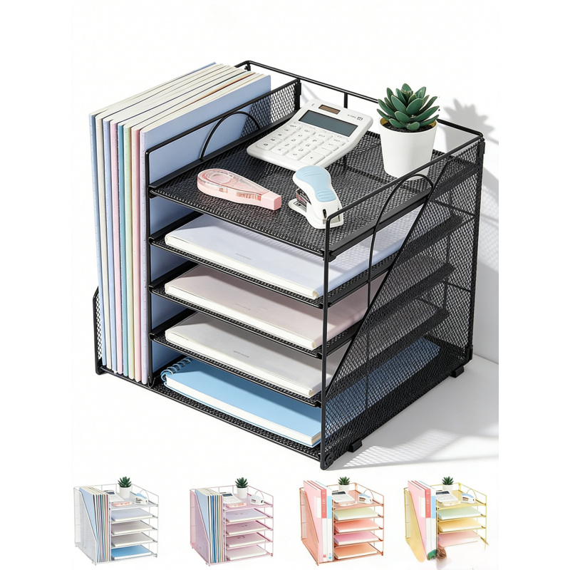 Letter Tray Desk - 5 طبقة رف الملفات الورقية مكتب