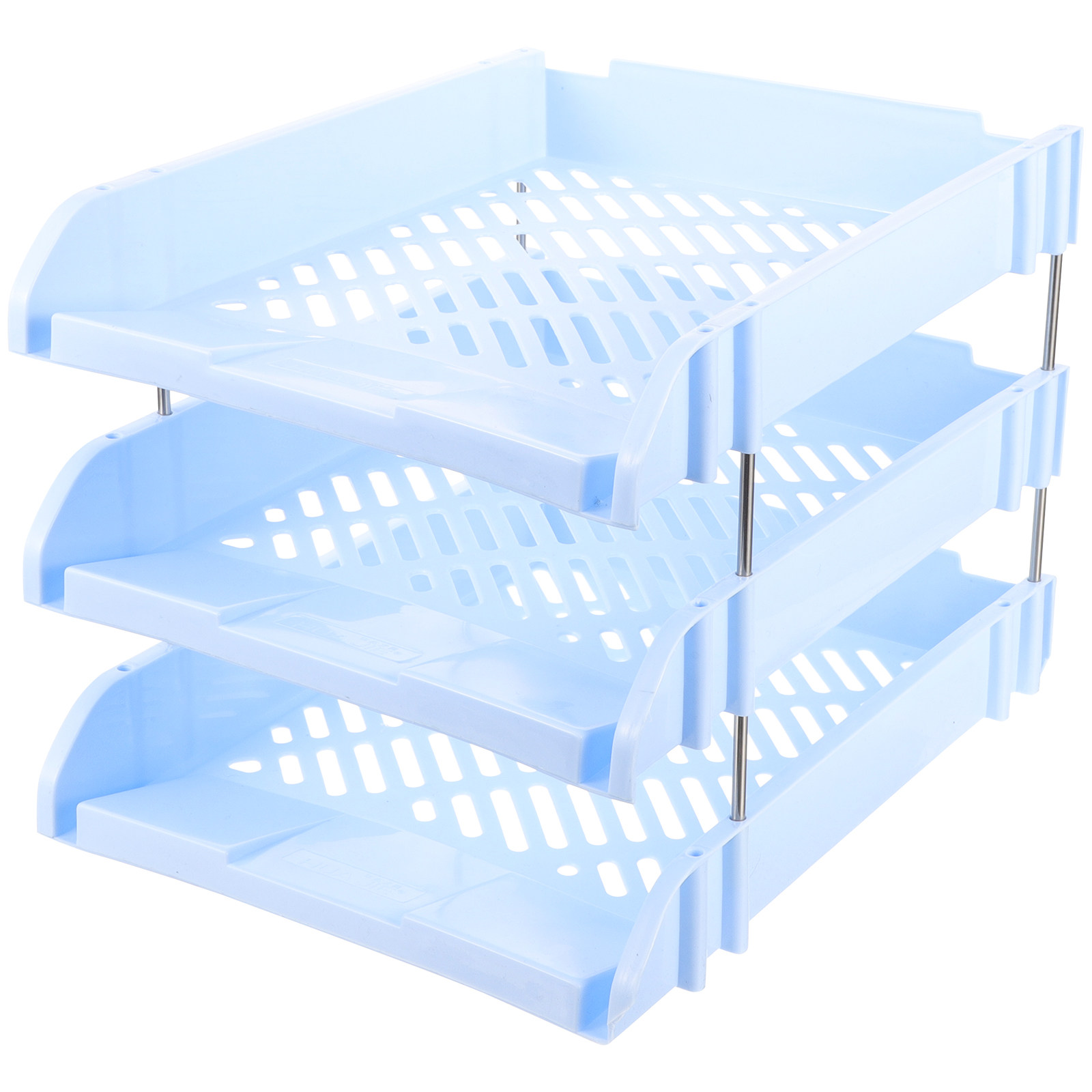 Letter Tray Desk - منظم مكتبي ثلاثي الطبقات للمستندات والمجلات
