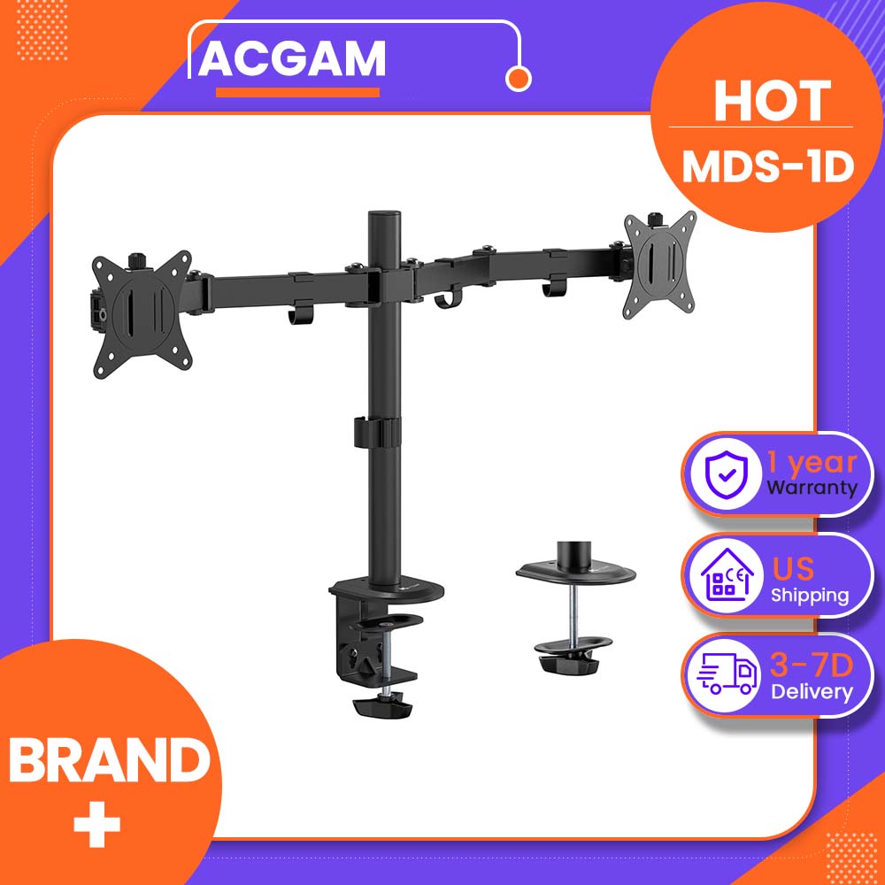 Monitor Arm Dual - حامل شاشة مزدوج ACGAM MDS-1D، حامل