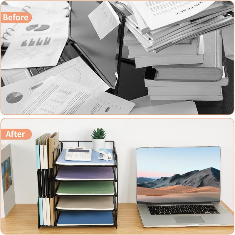 رف ملفات متعدد الطبقات من 5 طب - مراجعة Letter Tray Desk وسعره