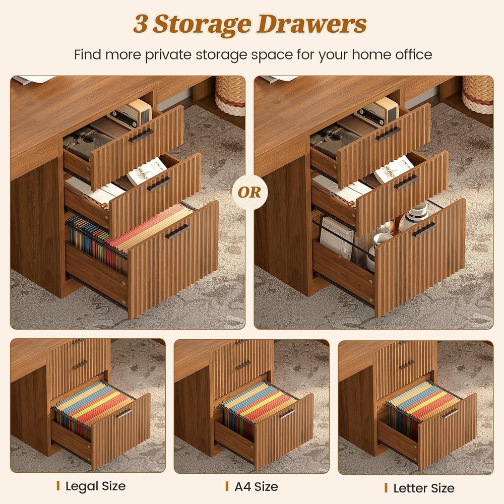 مكتب كمبيوتر 96.5 بوصة مع طاول - مراجعة Home Office With Two Desks وسعره