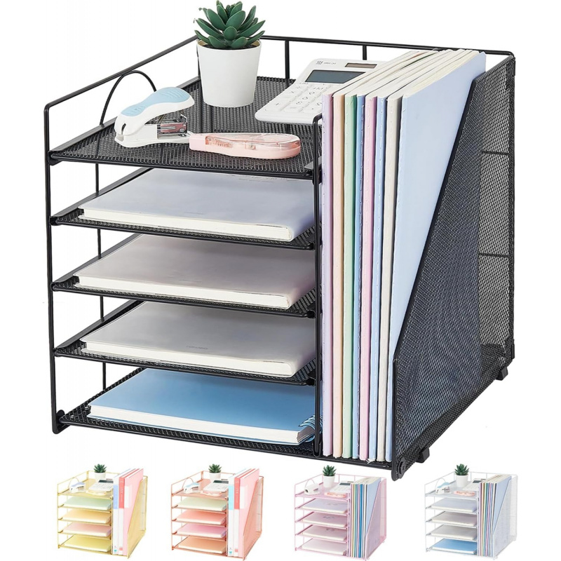 5 طبقة رف الملفات الورقية مكتب - مراجعة Letter Tray Desk وسعره