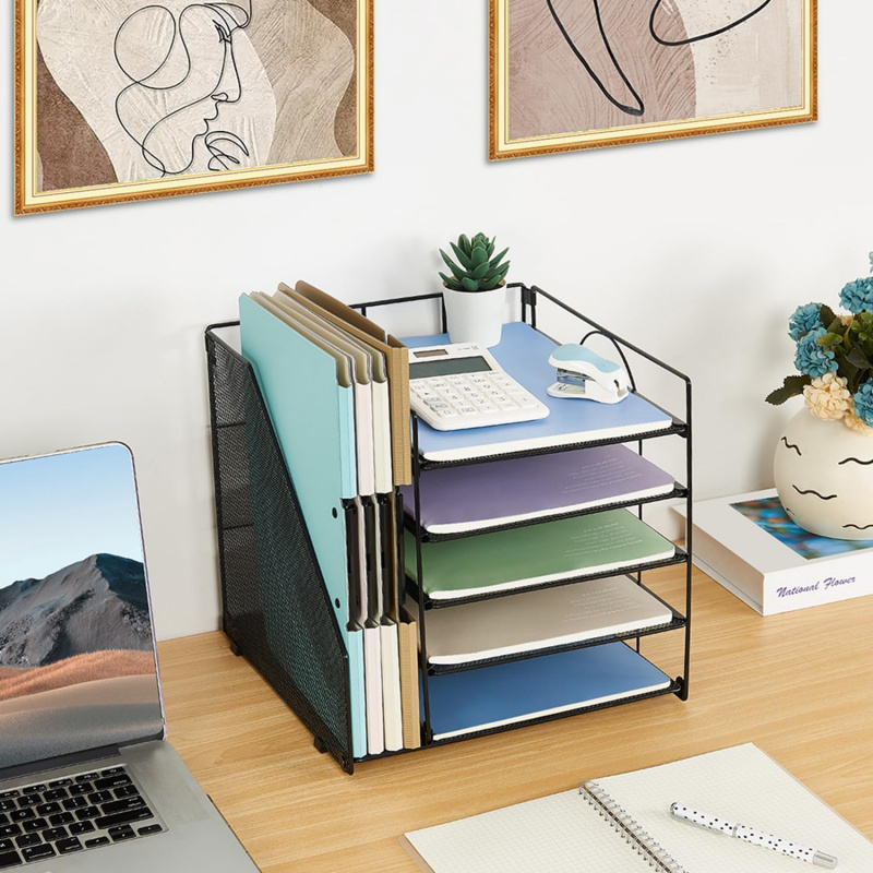 5 طبقة رف الملفات الورقية مكتب - مراجعة Letter Tray Desk وسعره