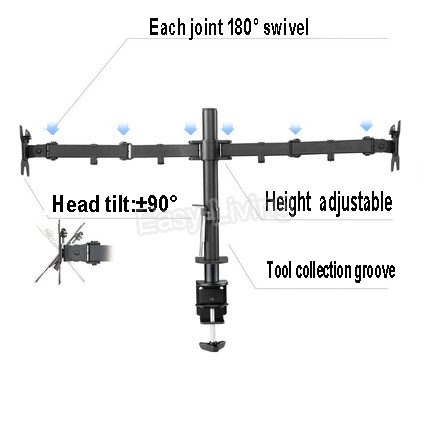 MS02 سطح المكتب لقط الحركة الك - مراجعة Monitor Arm Dual وسعره