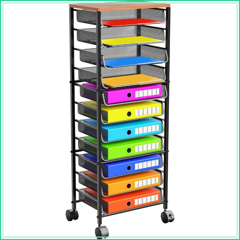 عربة ملفات متحركة ذات 12 طبقة  - مراجعة Letter Tray Desk وسعره
