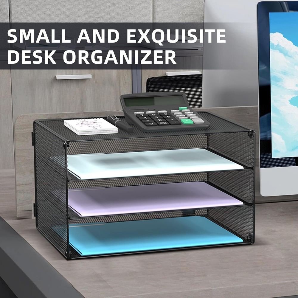 منظم رسائل شبكي ثلاثي الطبقات  - مراجعة Letter Tray Desk وسعره
