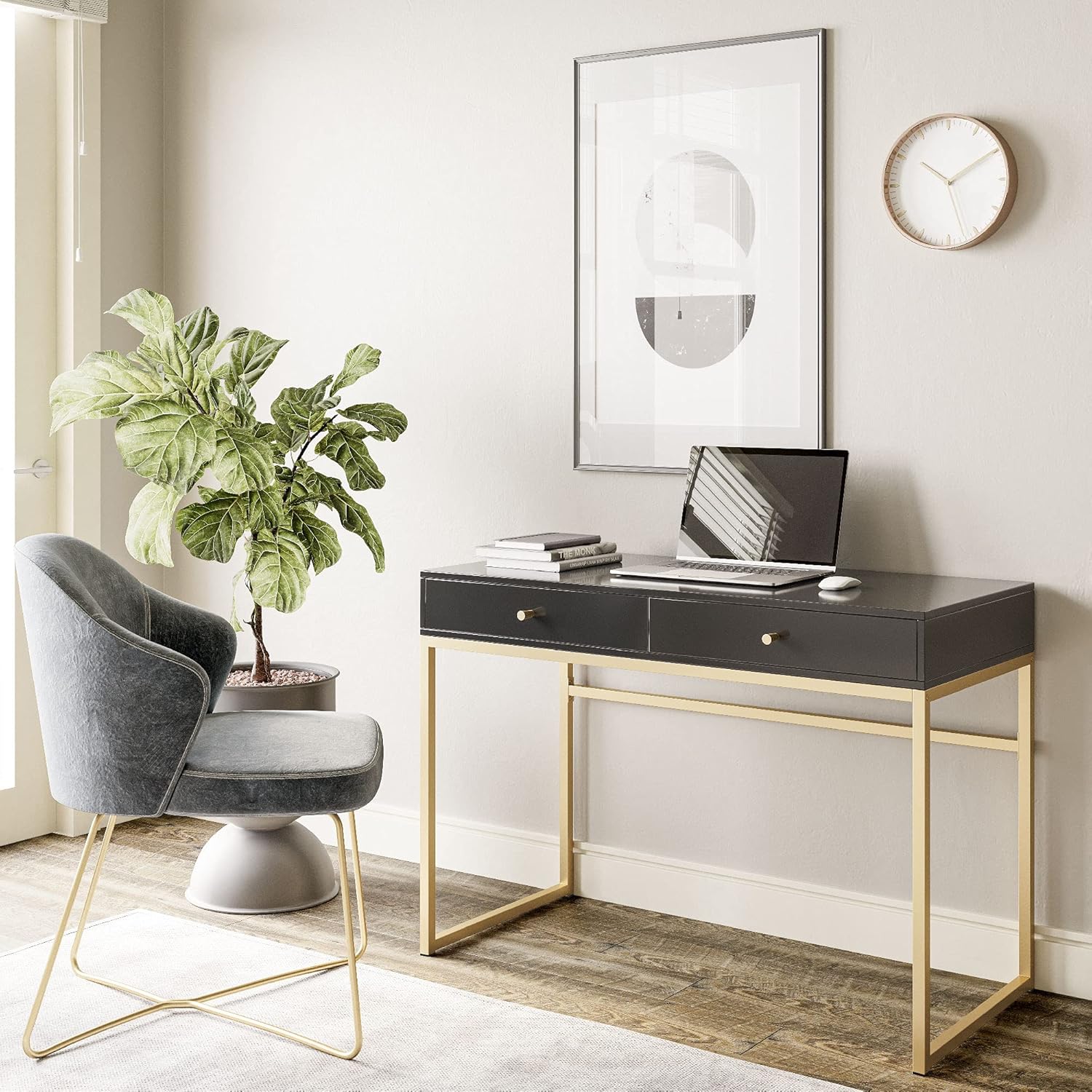 طاولة مكياج أو مكتب منزلي بطول - مراجعة Home Office Or وسعره